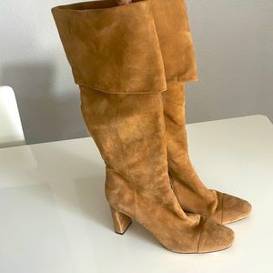 Camel long boots